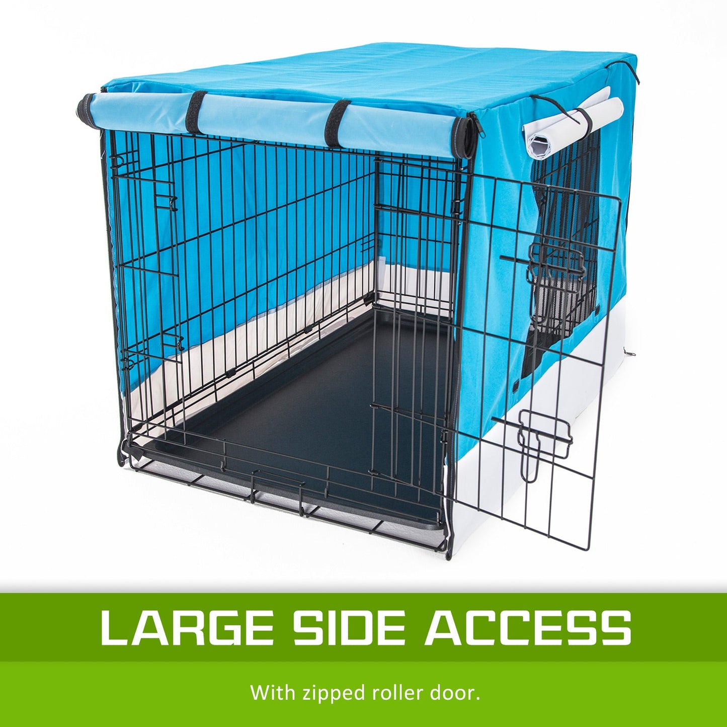 Paw Mate Blue Cage Cover Enclosure for Wire Dog Cage Crate 30in - Pet And Farm 