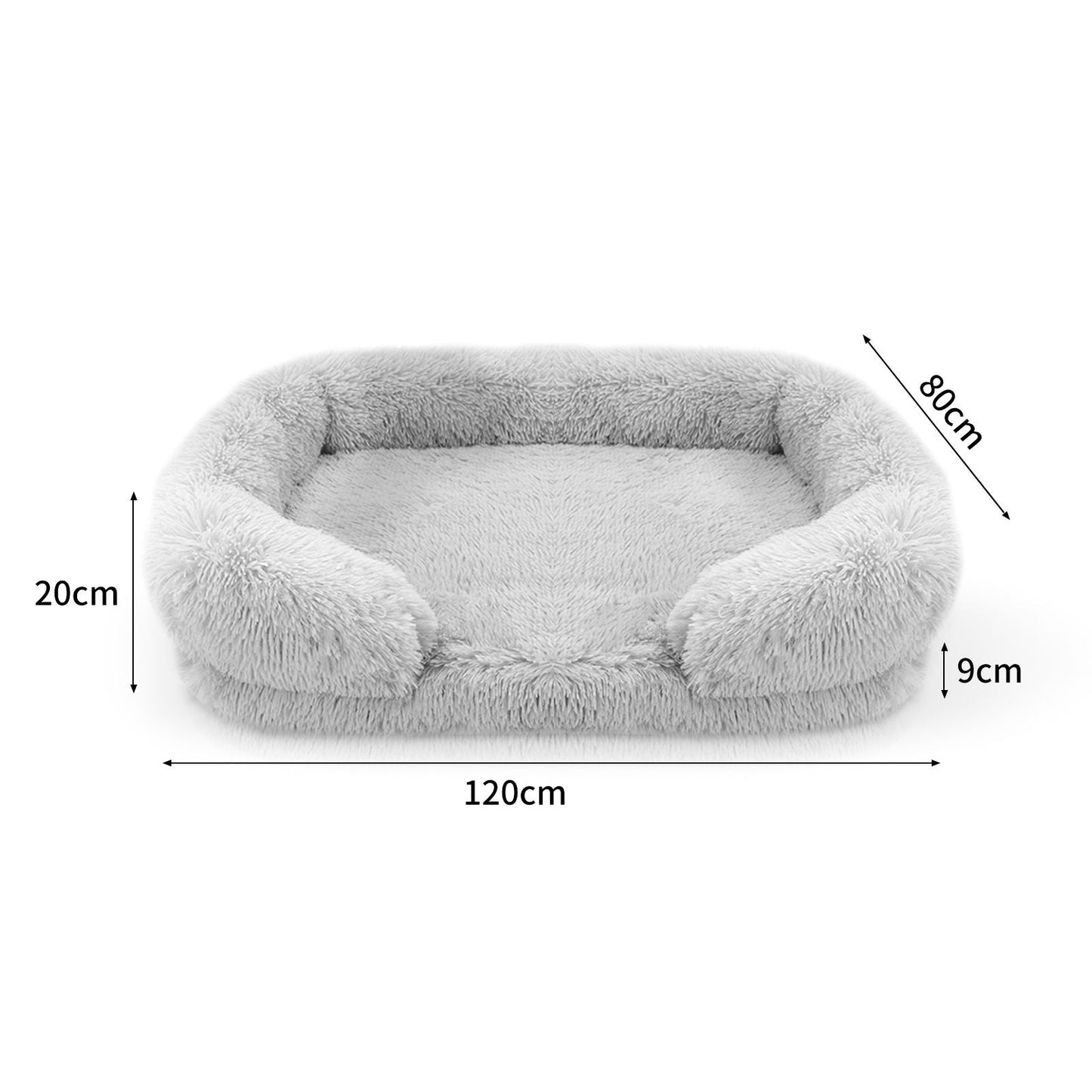 Pet Dog Comfort Bed Plush Bed Comfortable Nest Removable Cleaning Kennel XXL - Pet And Farm 