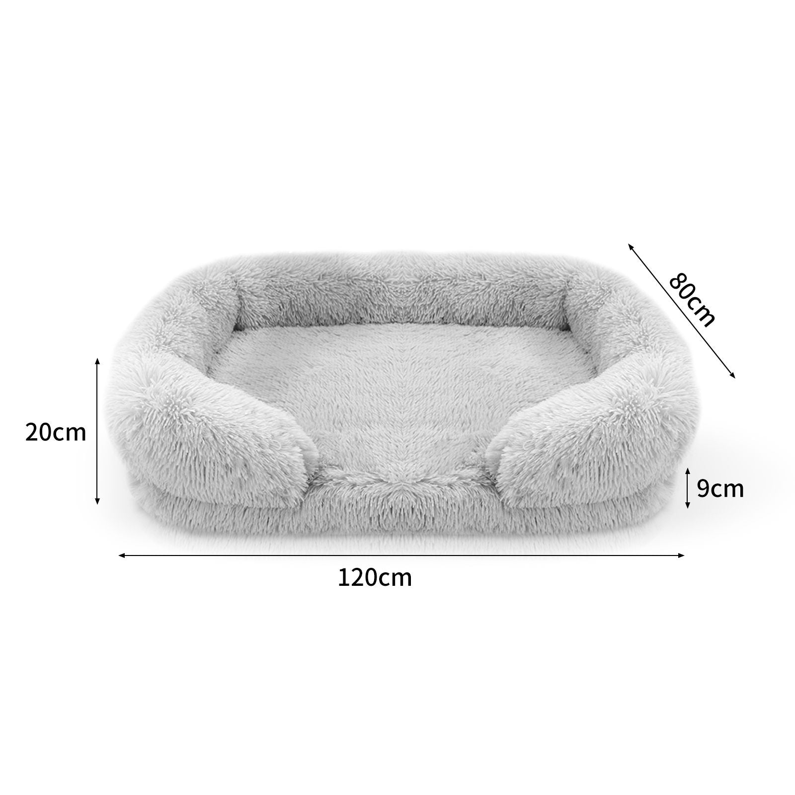 Pet Dog Comfort Bed Plush Bed Comfortable Nest Removable Cleaning Kennel XXL - Pet And Farm 