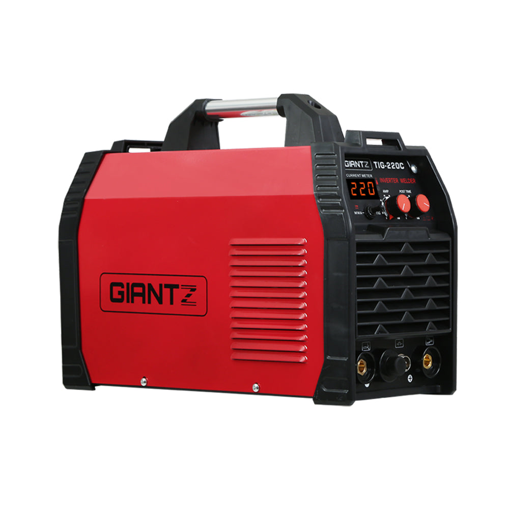 Giantz 220 Amp Inverter Welder TIG MMA ARC DC Gas Welding Machine Stick Portable - Pet And Farm 