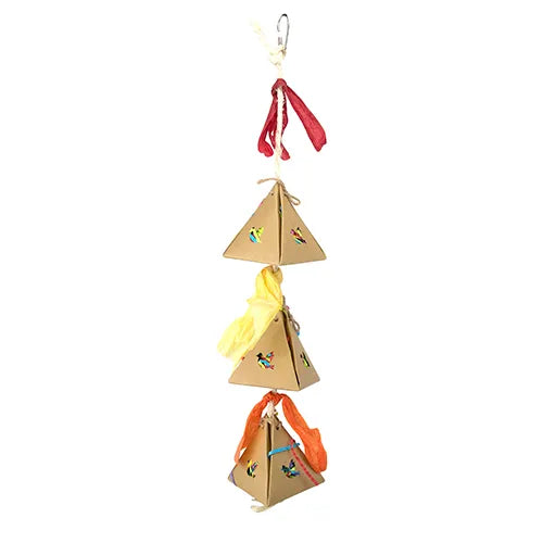 Bird Toy Destructive Shredz Pyramid Trio - Pet And Farm