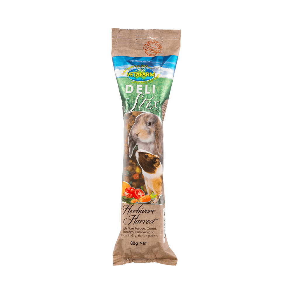 Deli Stix Herbivore Harvest Treat 80g - Pet And Farm 